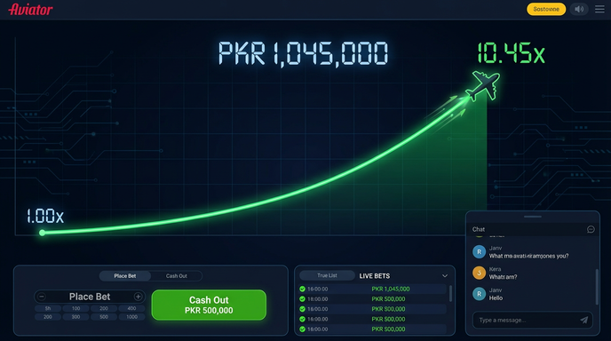 Main screen of Rumi Slots aviator page for PK players